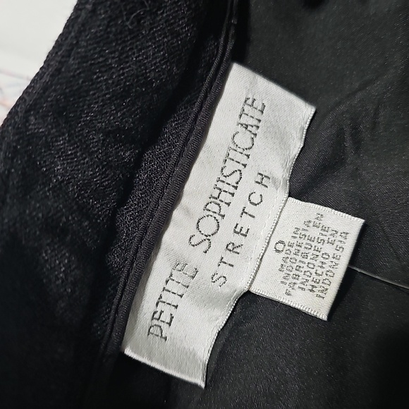 Petite Sophisticate Elegant High Waisted Stretch Pants Size 0 New - Picture 5 of 8